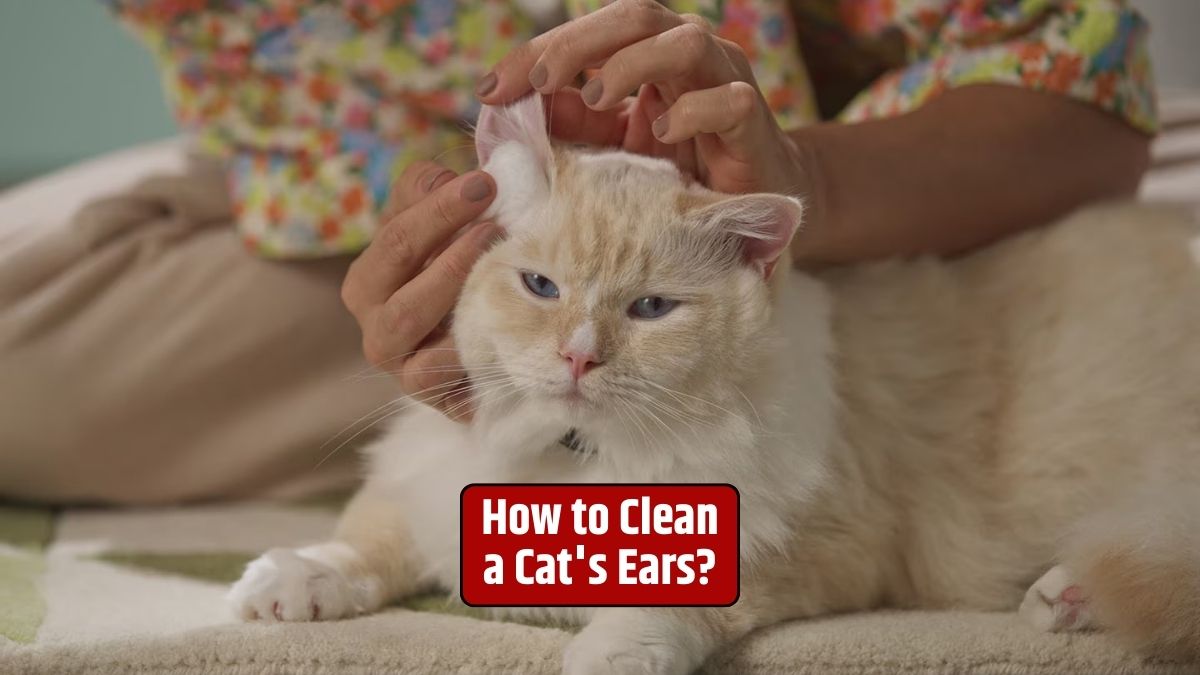 Cat ear cleaning, feline ear health, cleaning cat ears,