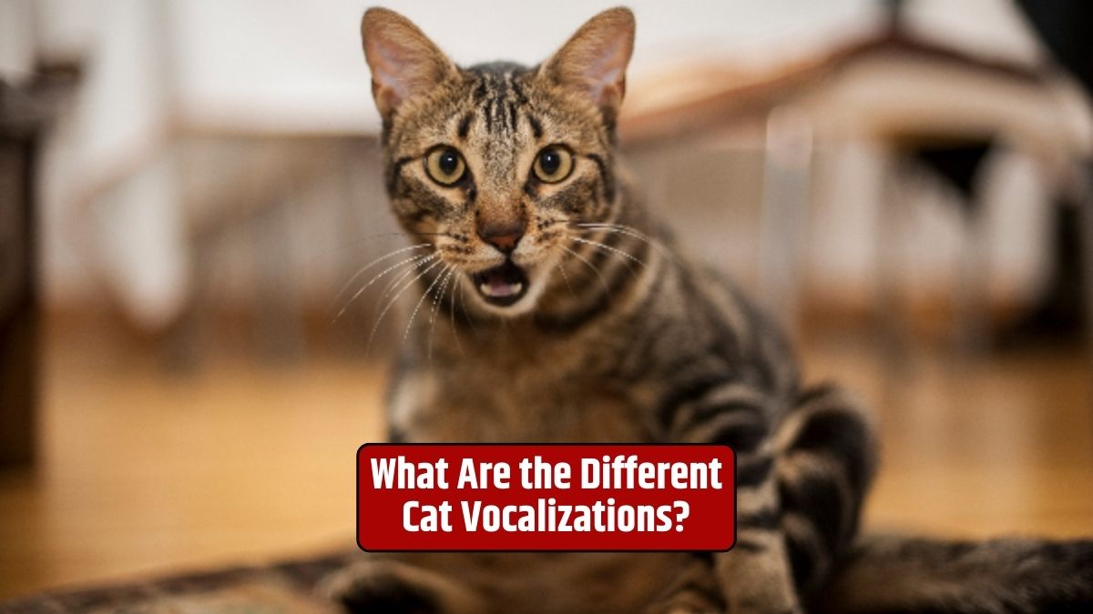 Cat vocalizations, meowing, purring, hissing, growling, feline communication,
