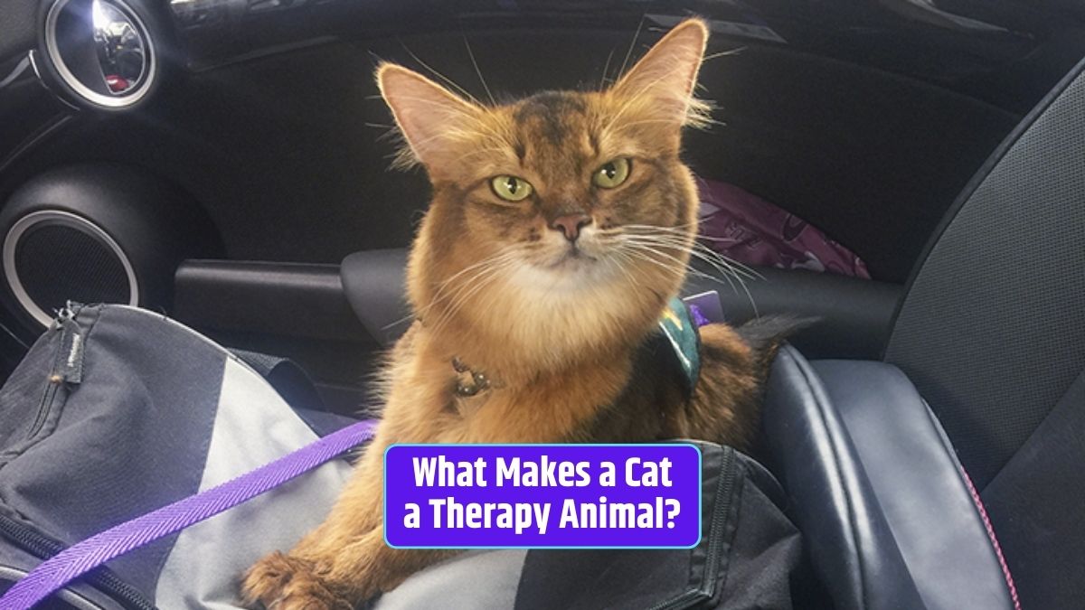 Cat therapy, therapy animals, therapy cat benefits, cat companionship, emotional support cats,